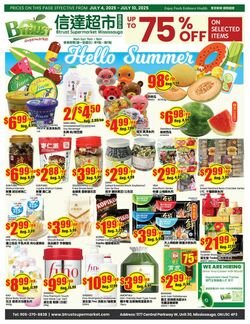 Flyer Btrust Supermarket 04.07.2025 - 10.07.2025