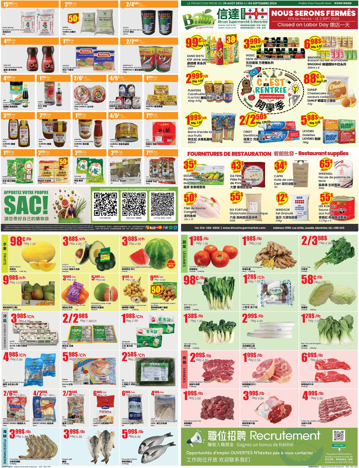 Flyer Btrust Supermarket 30.08.2024 - 08.09.2024