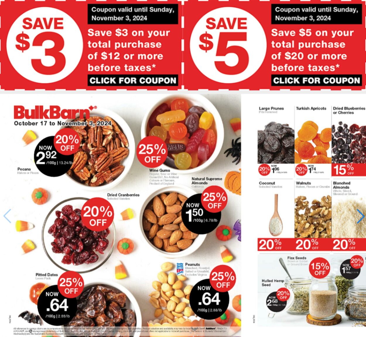 Bulk Barn Promotional flyers