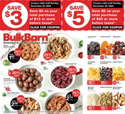 Flyer Bulk Barn 19.11.2024 - 08.12.2024