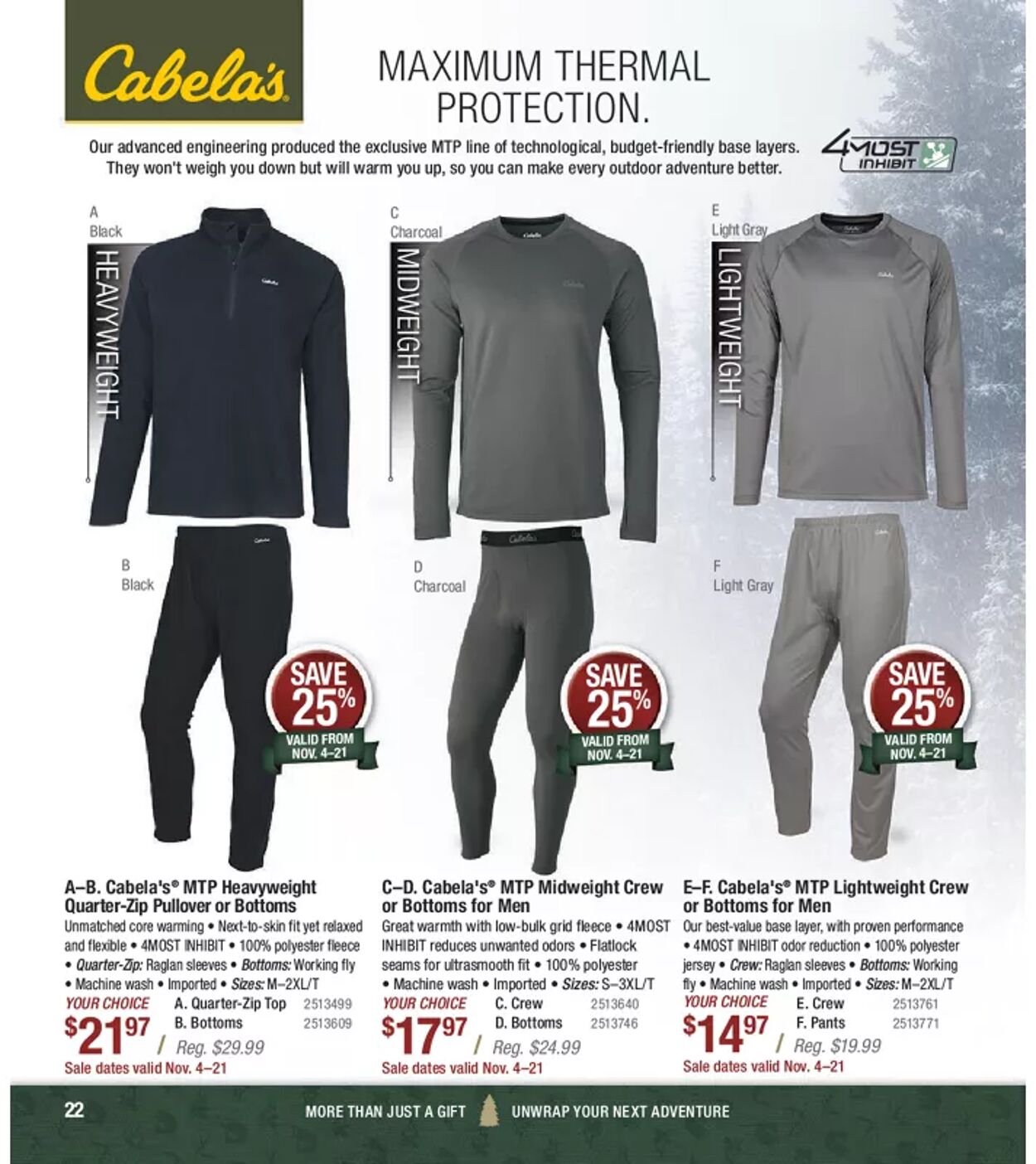 Flyer Cabela's 01.11.2021 - 22.12.2021