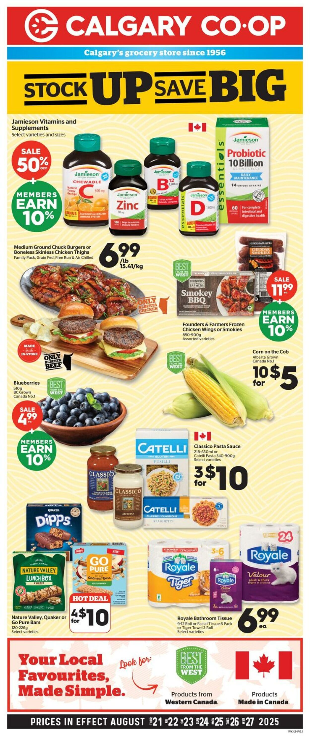 Flyer Calgary CO-OP 21.08.2025 - 27.08.2025