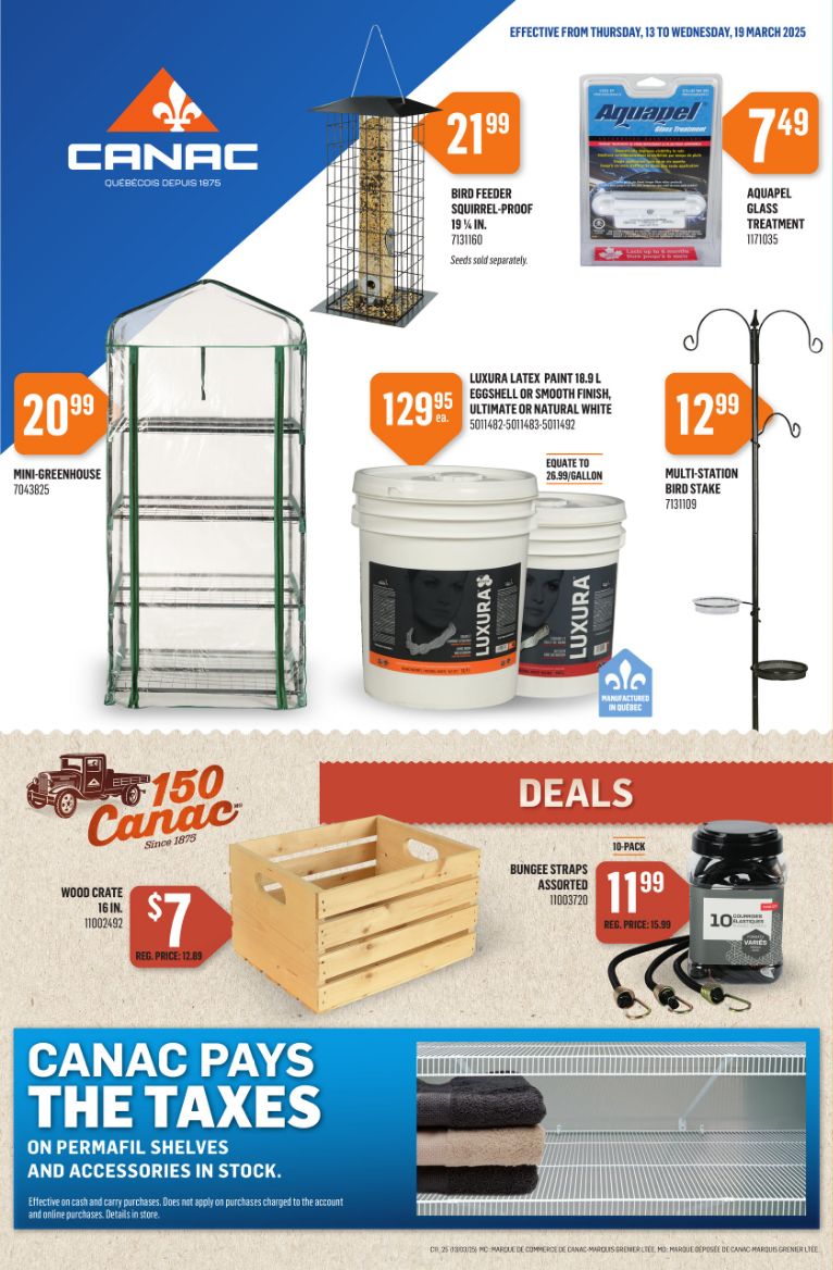 Flyer Canac - Exclusive Deals - 7166887 13 Mar 2025 - 19 Mar 2025