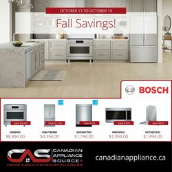 Flyer Canadian Appliance Source 13.10.2022-19.10.2022