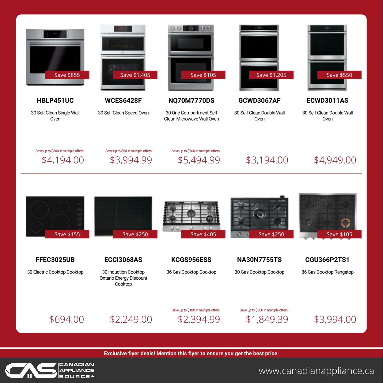 Flyer Canadian Appliance Source 12.01.2023 - 18.01.2023