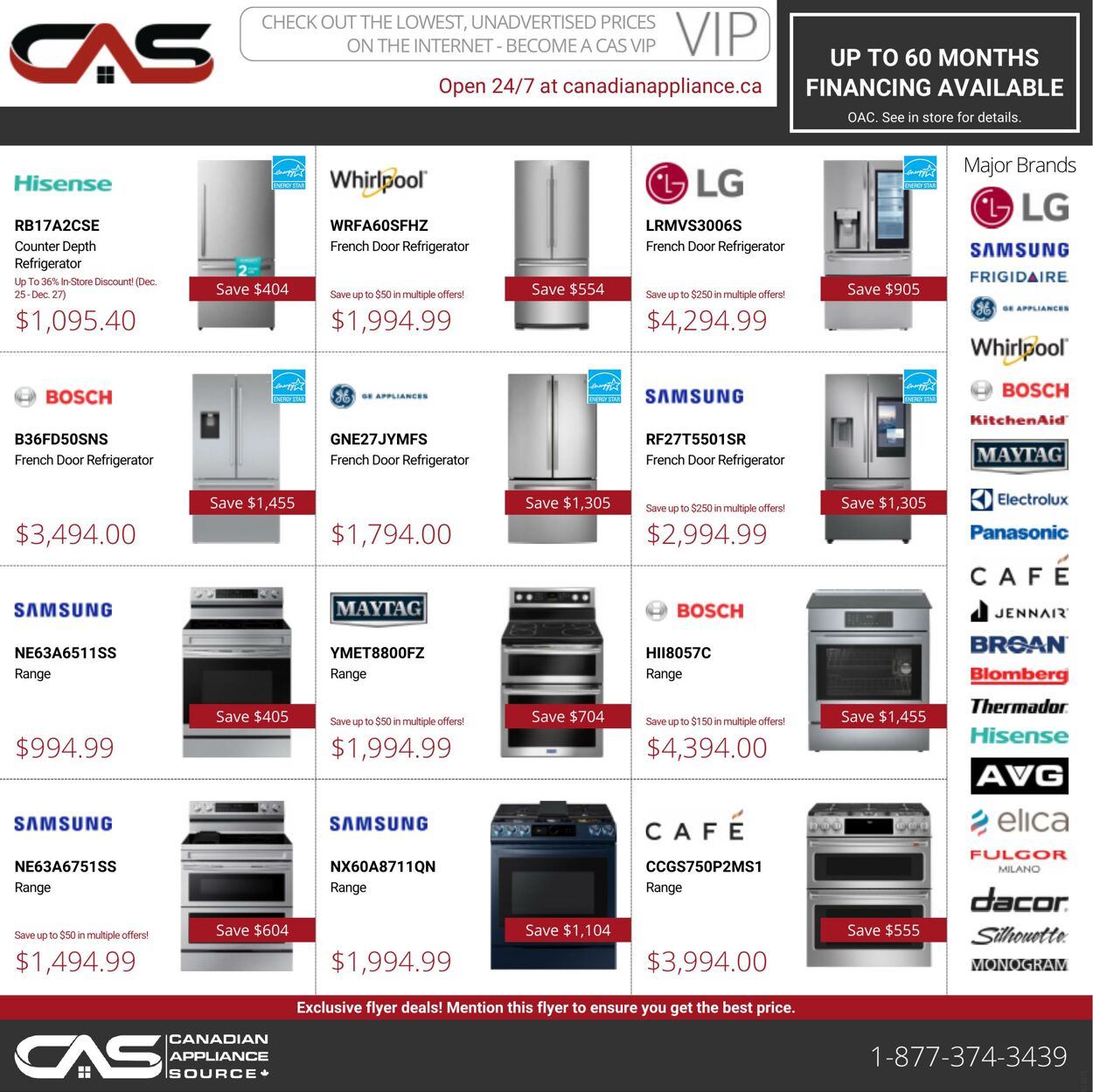 Flyer Canadian Appliance Source 05.01.2023 - 11.01.2023