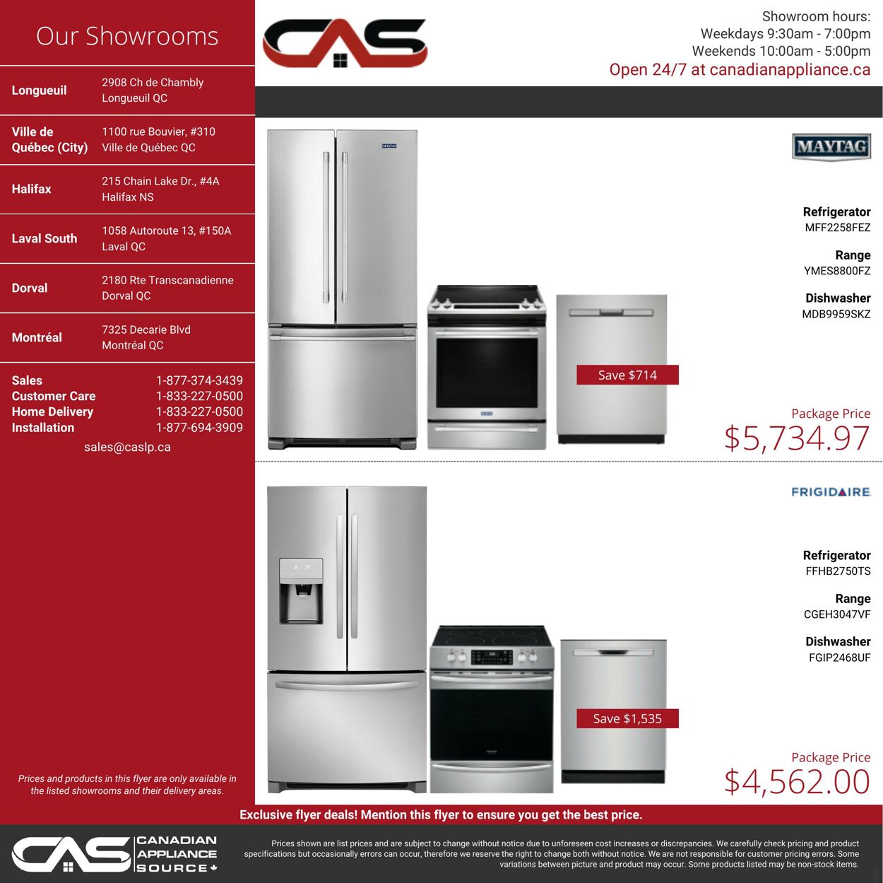 Flyer Canadian Appliance Source 06.10.2022 - 12.10.2022