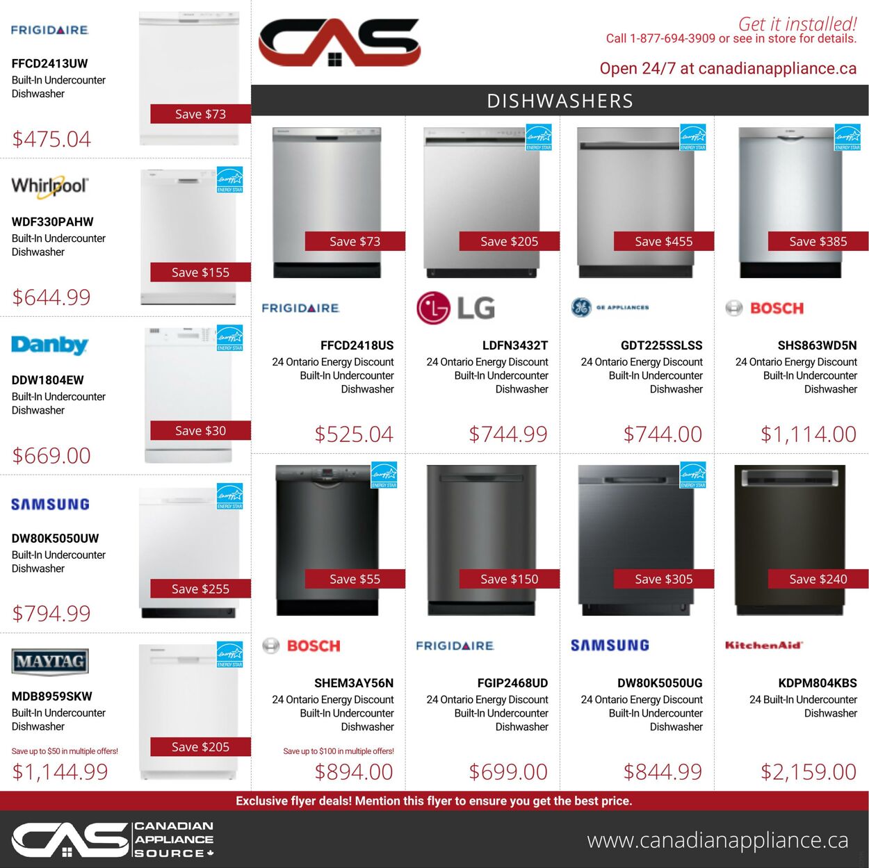 Flyer Canadian Appliance Source 29.09.2022 - 05.10.2022