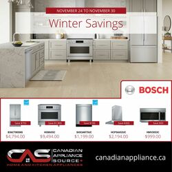Flyer Canadian Appliance Source 24.11.2022-30.11.2022