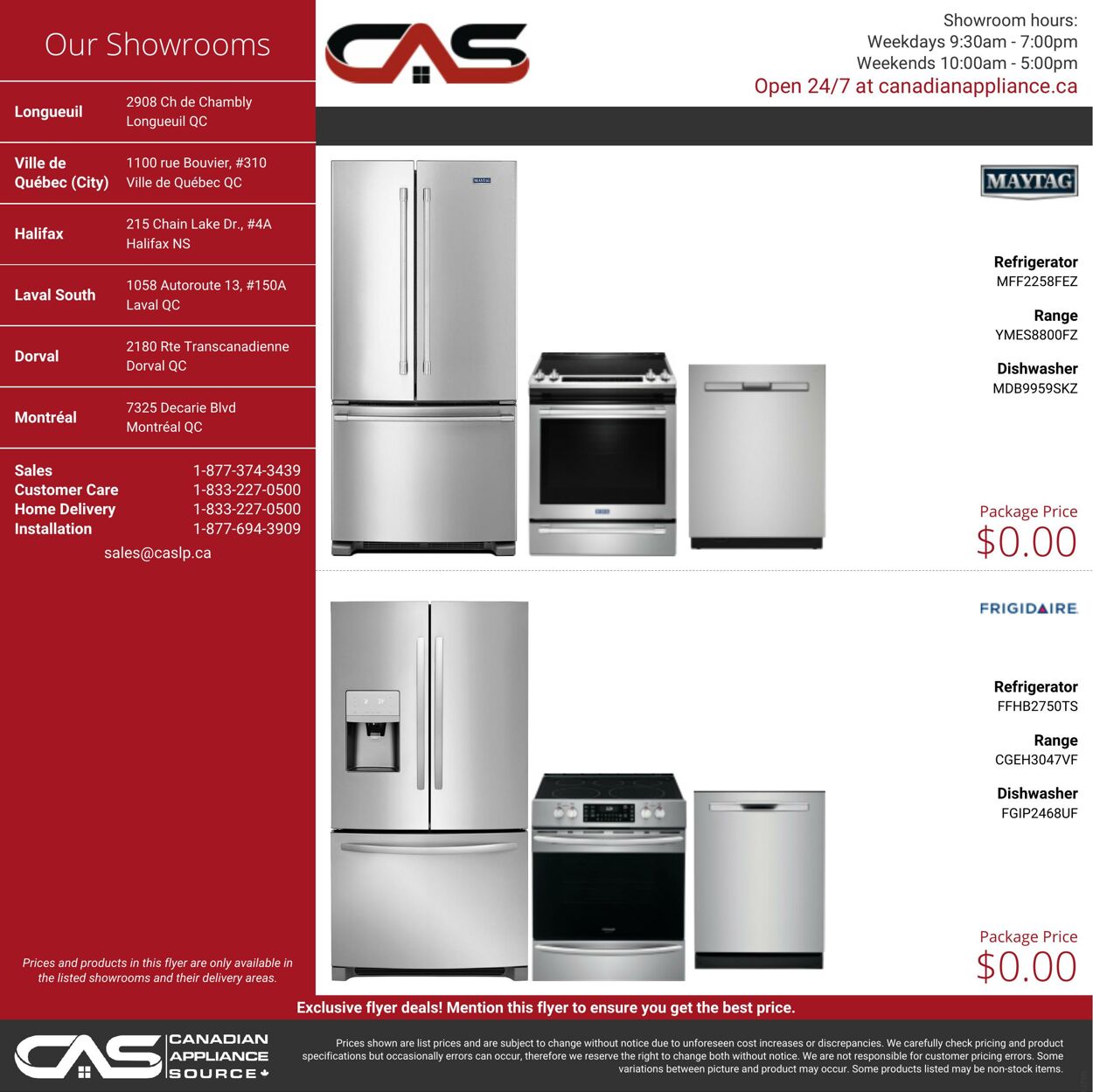 Flyer Canadian Appliance Source 08.09.2022 - 14.09.2022