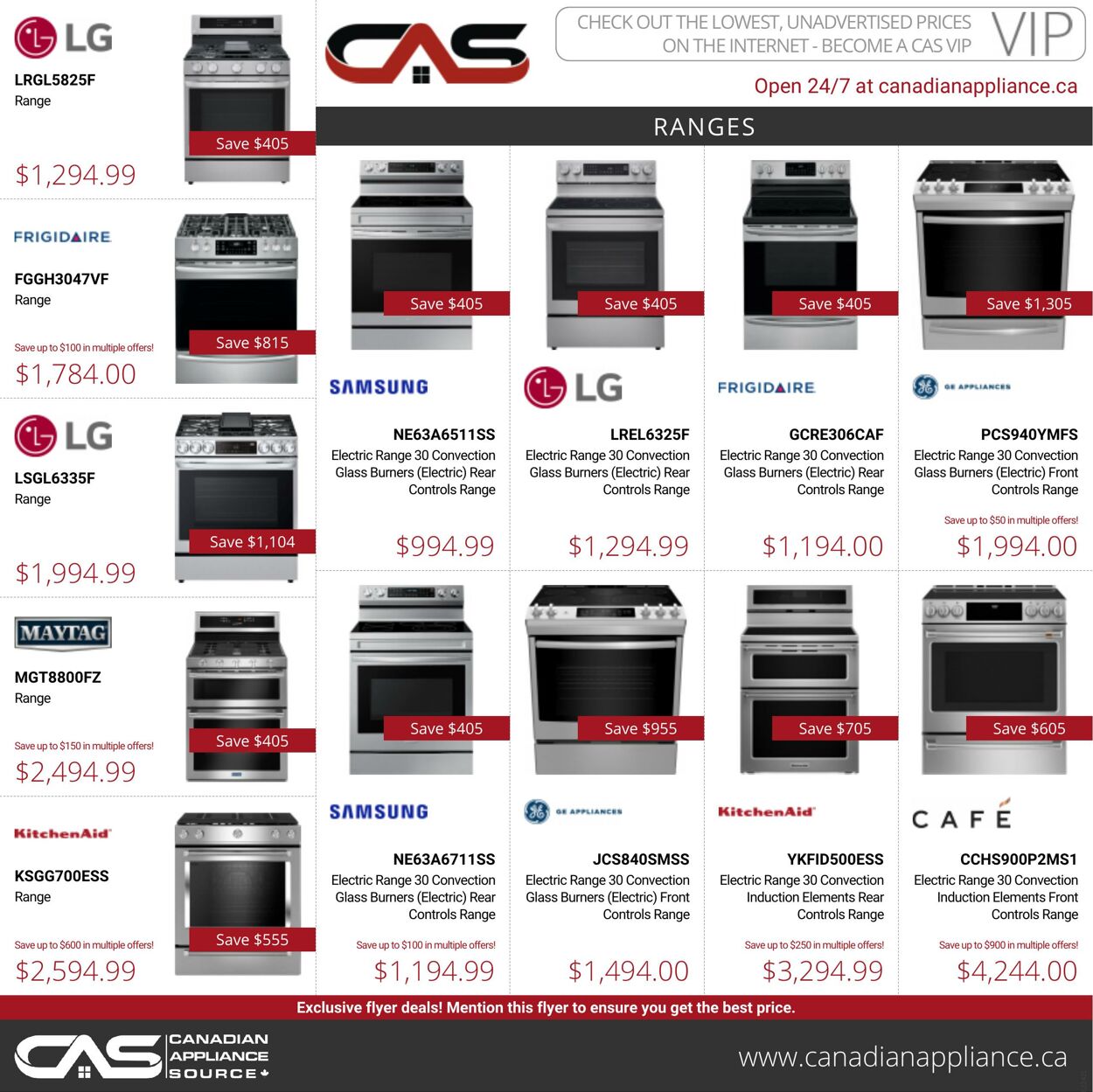 Flyer Canadian Appliance Source 20.10.2022 - 26.10.2022