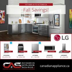 Flyer Canadian Appliance Source 20.10.2022-26.10.2022