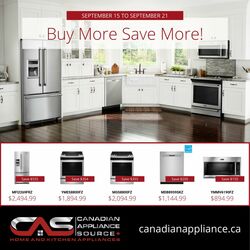 Flyer Canadian Appliance Source 15.09.2022-21.09.2022