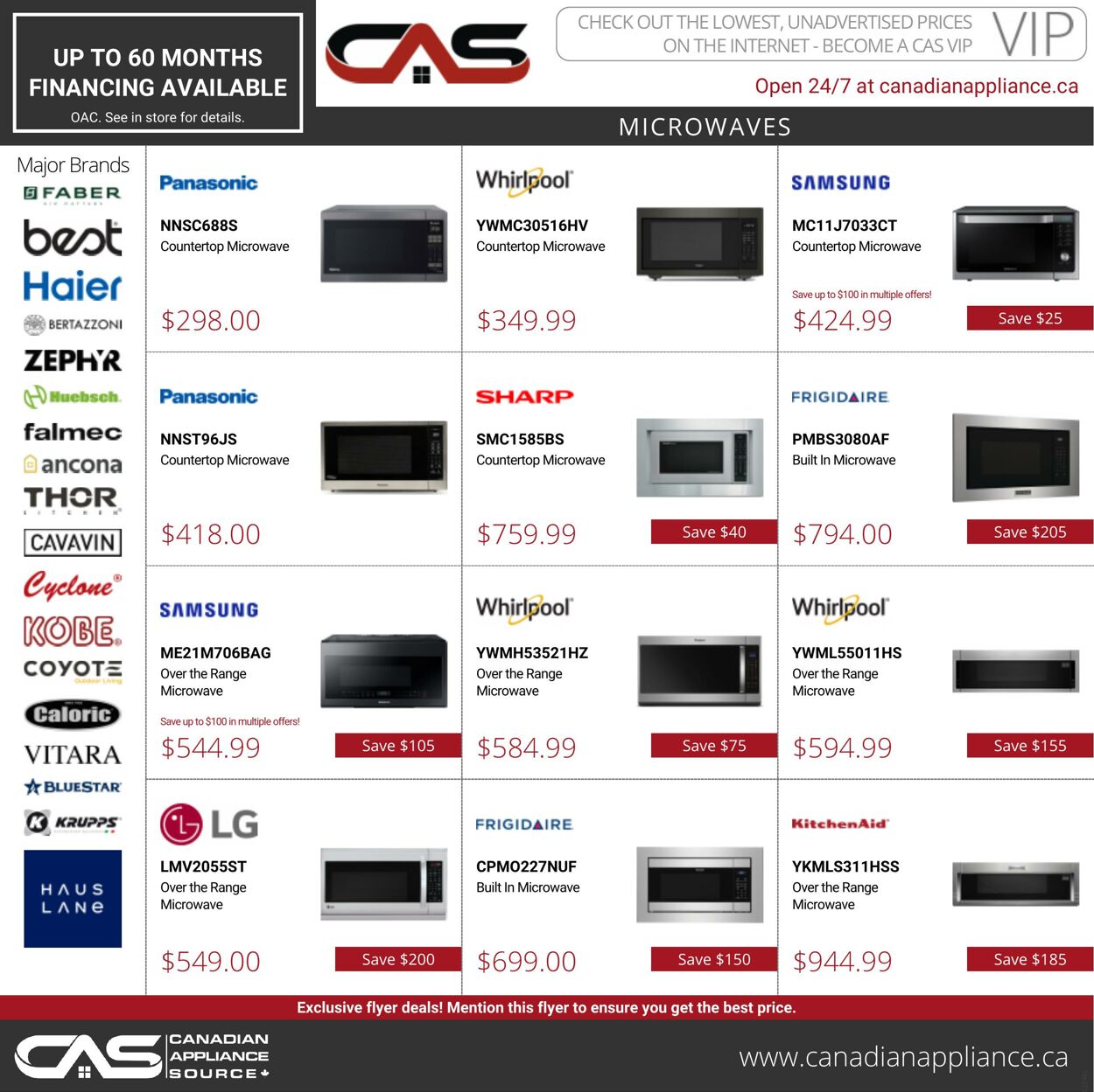 Flyer Canadian Appliance Source 17.11.2022 - 23.11.2022