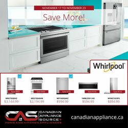 Flyer Canadian Appliance Source 17.11.2022-23.11.2022