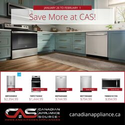 Flyer Canadian Appliance Source 26.01.2023-01.02.2023