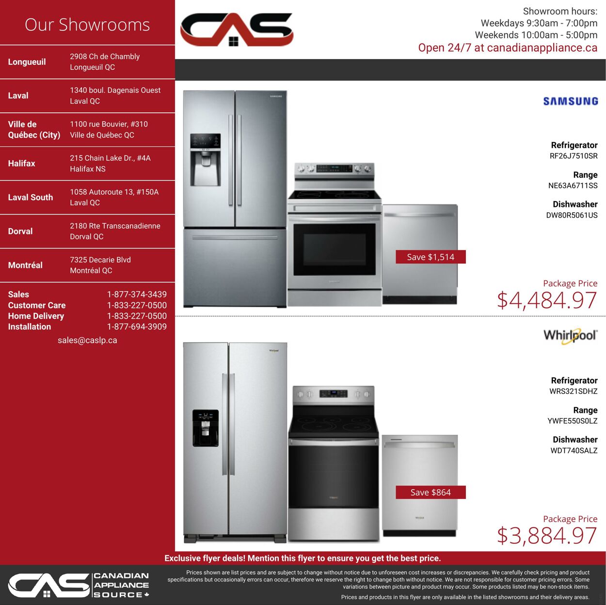 Flyer Canadian Appliance Source 10.11.2022 - 16.11.2022