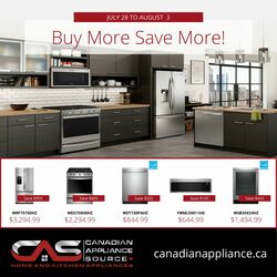 Flyer Canadian Appliance Source 28.07.2022-03.08.2022