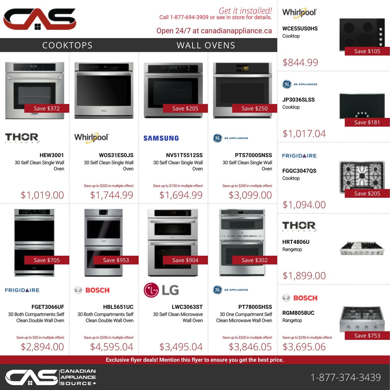 Flyer Canadian Appliance Source 14.10.2021 - 20.10.2021