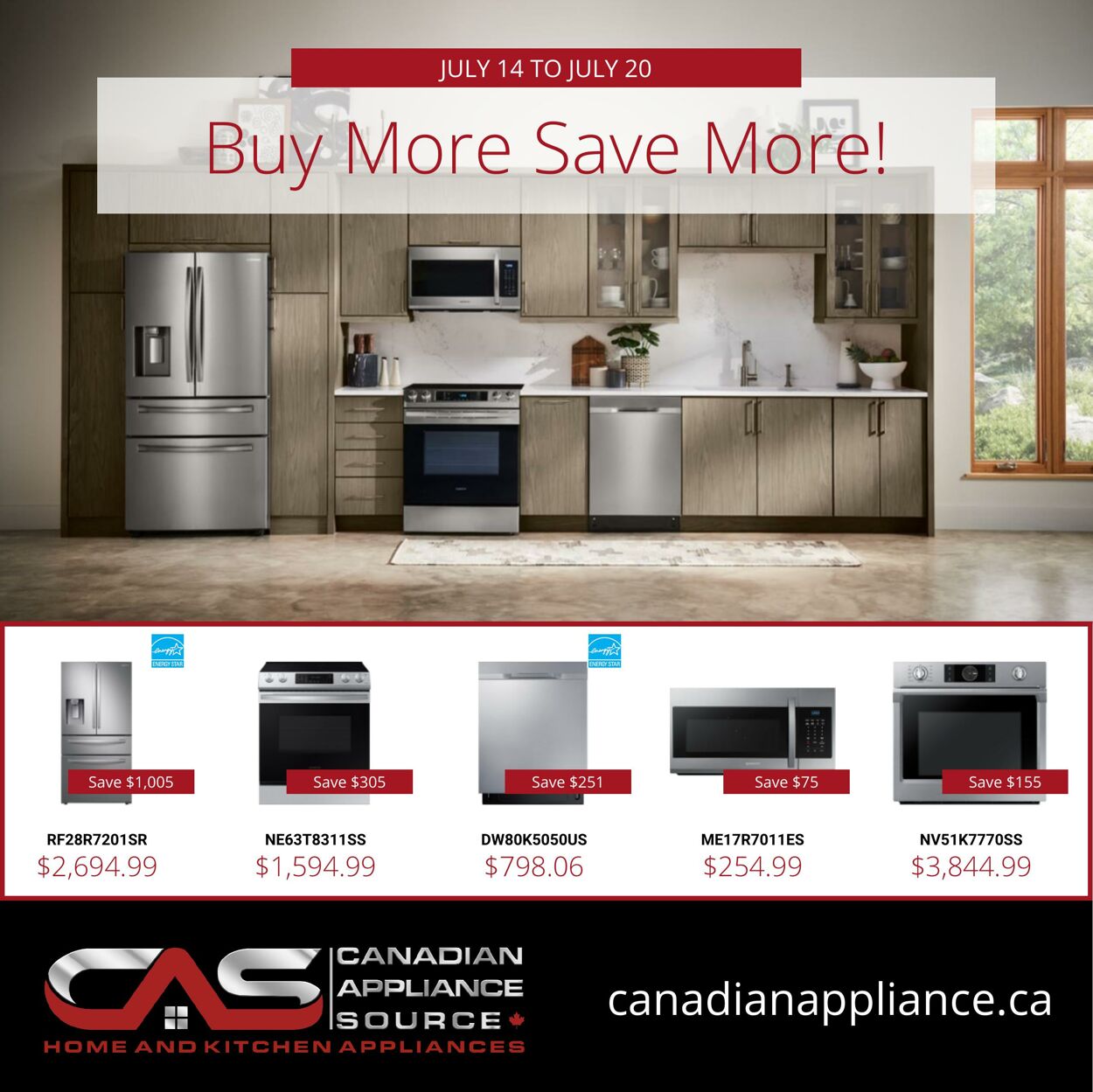 Flyer Canadian Appliance Source 14.07.2022 - 20.07.2022