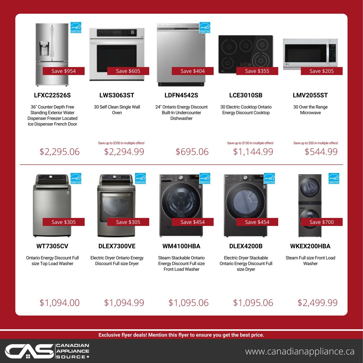 Flyer Canadian Appliance Source 16.12.2021 - 22.12.2021