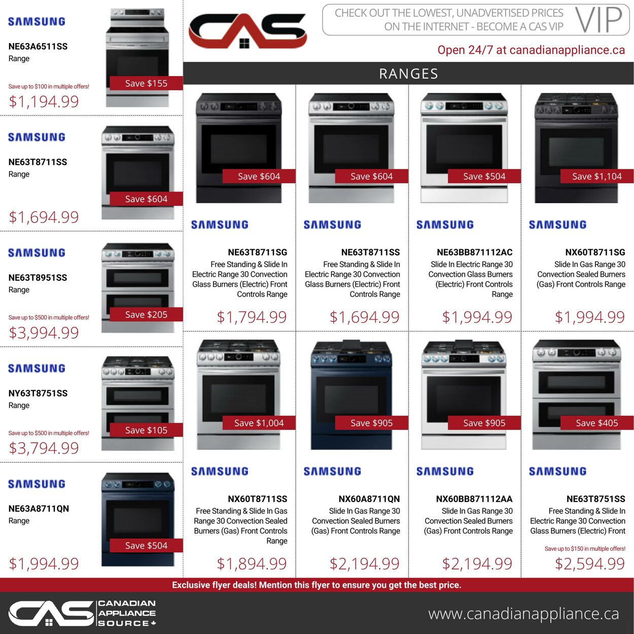 Flyer Canadian Appliance Source 04.08.2022 - 10.08.2022