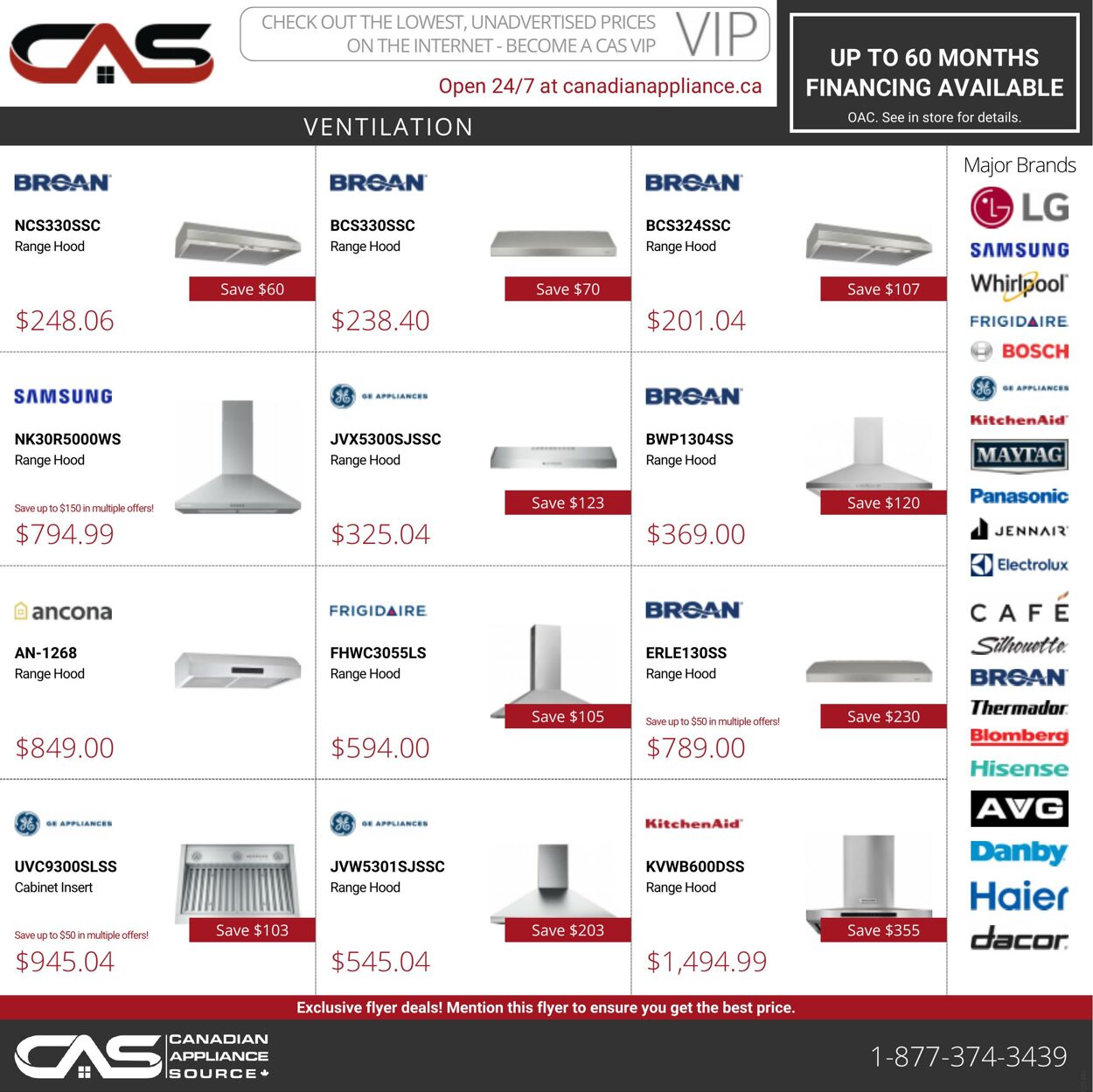 Flyer Canadian Appliance Source 04.11.2021 - 10.11.2021