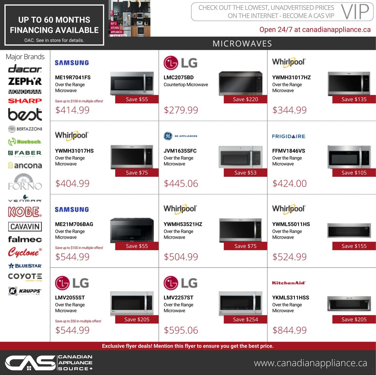 Flyer Canadian Appliance Source 02.12.2021 - 08.12.2021