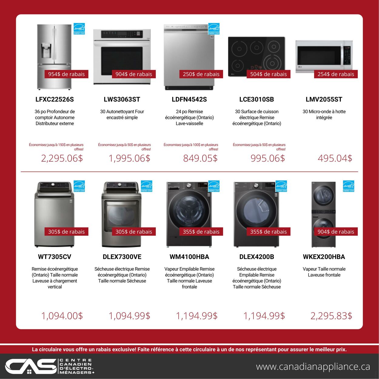 Flyer Canadian Appliance Source 23.12.2021 - 29.12.2021