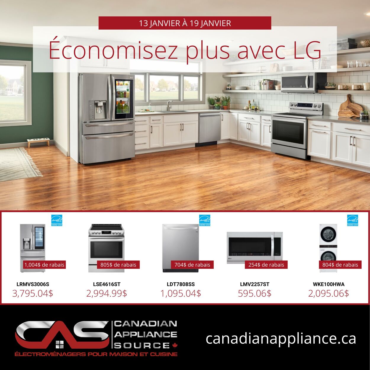 Flyer Canadian Appliance Source 13.01.2022 - 19.01.2022
