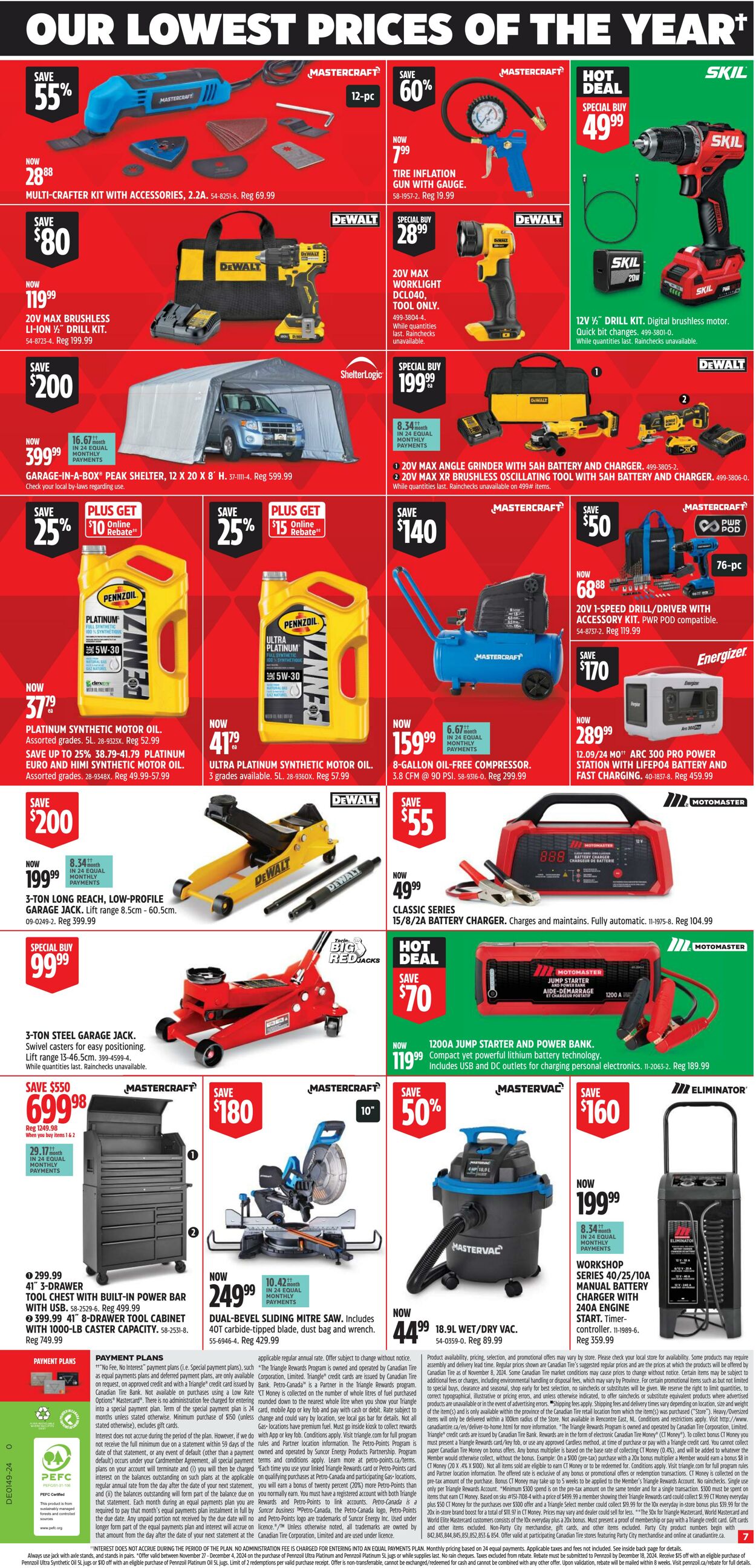 Flyer Canadian Tire 28.11.2024 - 08.12.2024