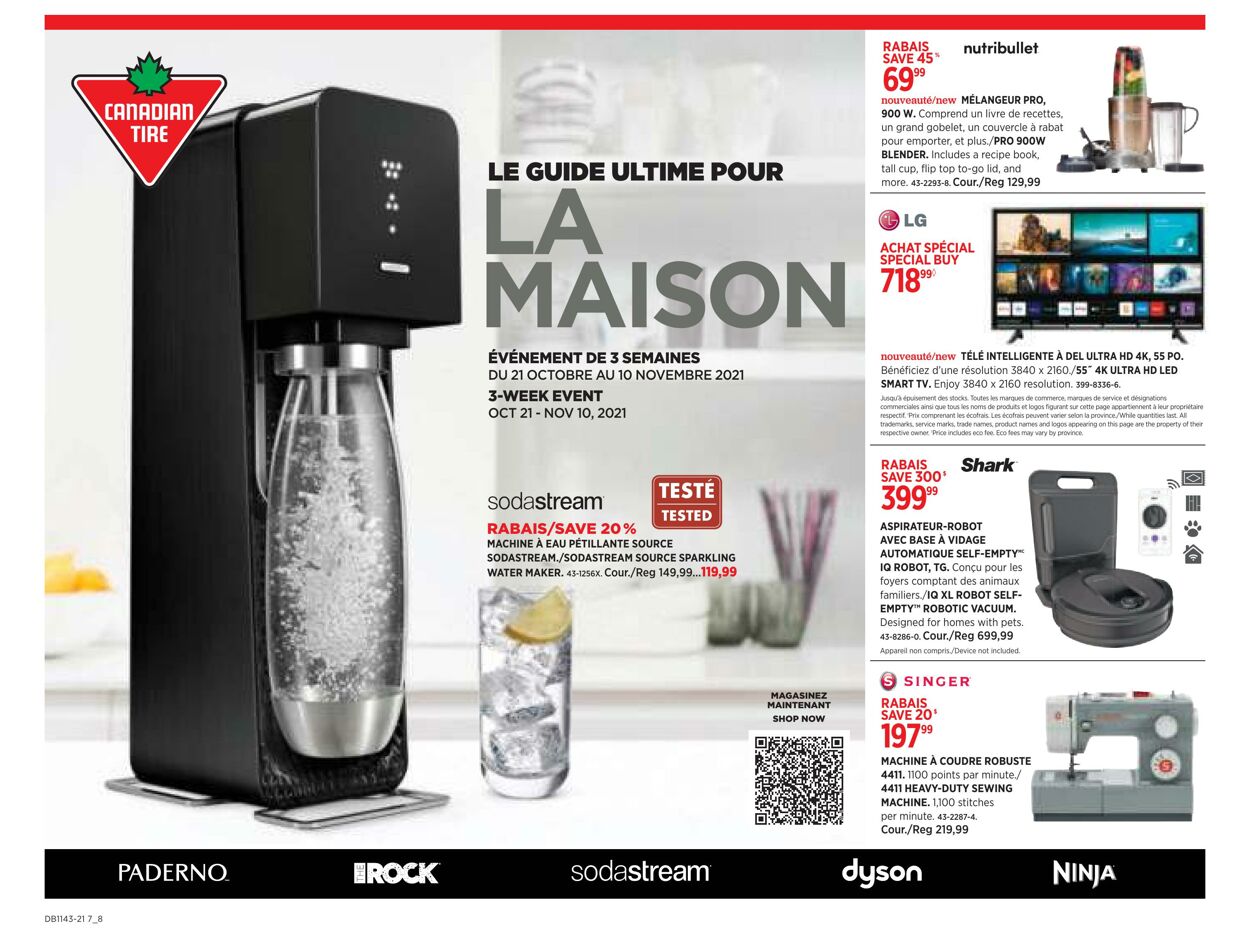 Flyer Canadian Tire 21.10.2021 - 10.11.2021