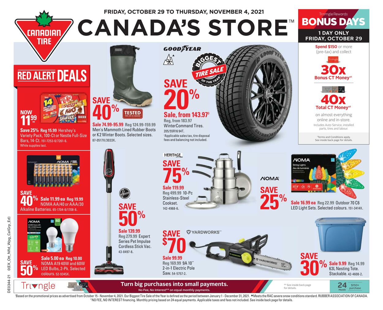 Flyer Canadian Tire 28.10.2021 - 03.11.2021
