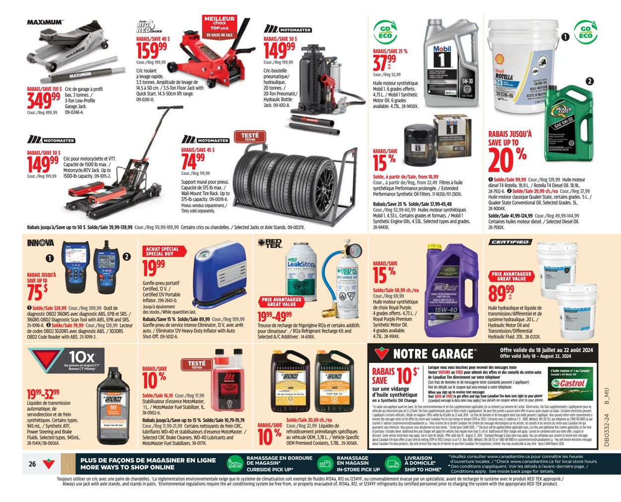 Flyer Canadian Tire 01.08.2024 - 07.08.2024