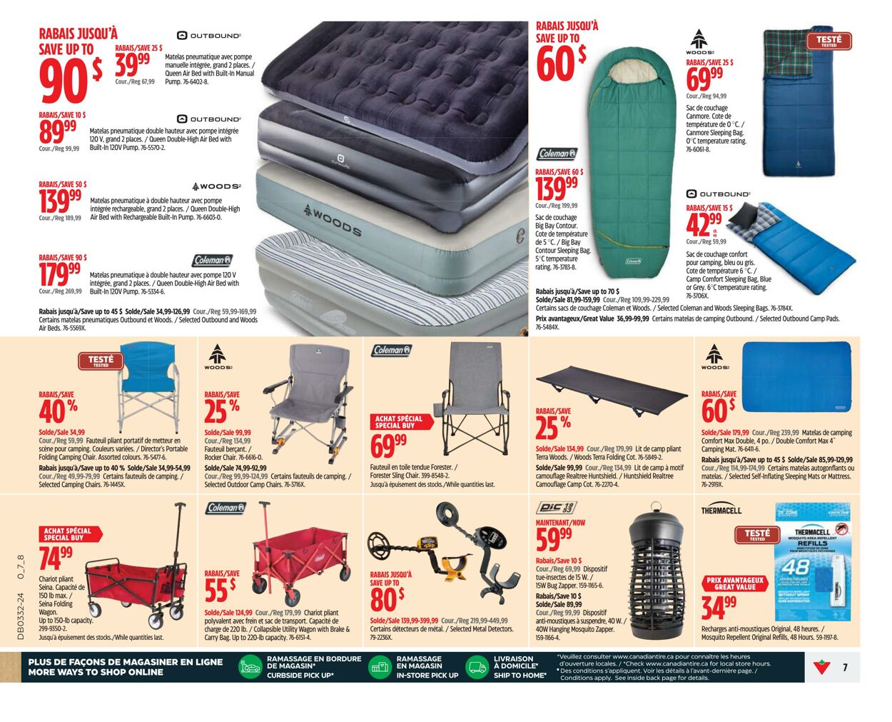 Flyer Canadian Tire 01.08.2024 - 07.08.2024