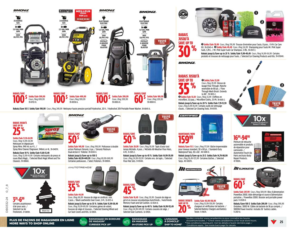 Flyer Canadian Tire 01.08.2024 - 07.08.2024