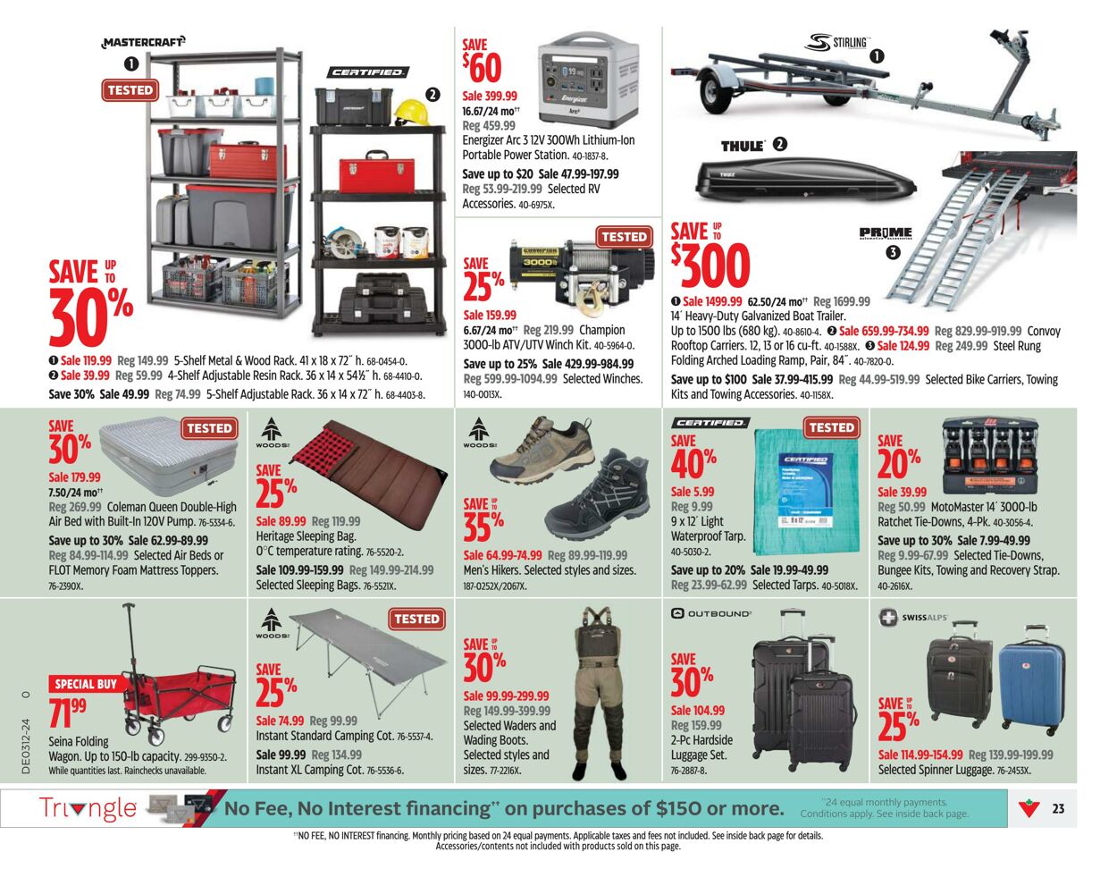 Flyer Canadian Tire 14.03.2024 - 20.03.2024