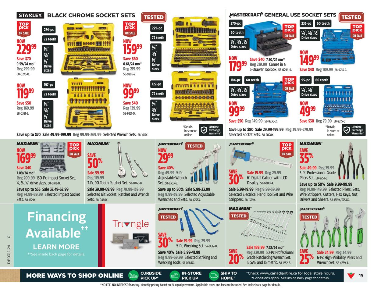 Flyer Canadian Tire 14.03.2024 - 20.03.2024