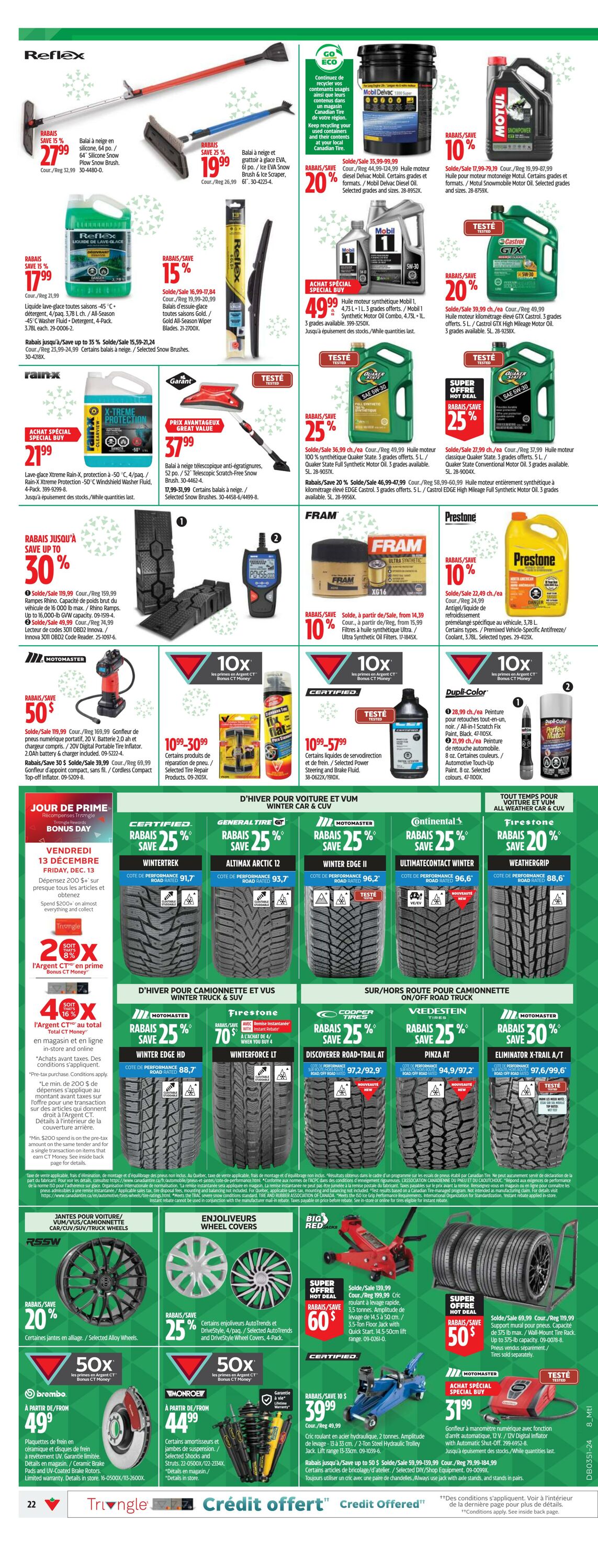 Flyer Canadian Tire 12.12.2024 - 22.12.2024