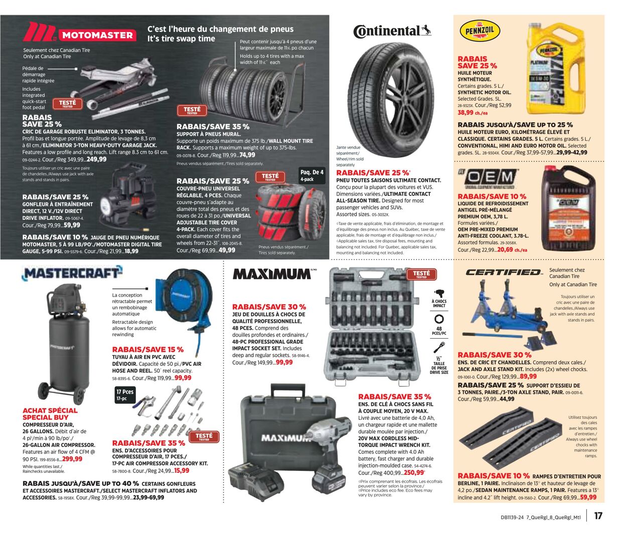 Flyer Canadian Tire 20.09.2024 - 10.10.2024