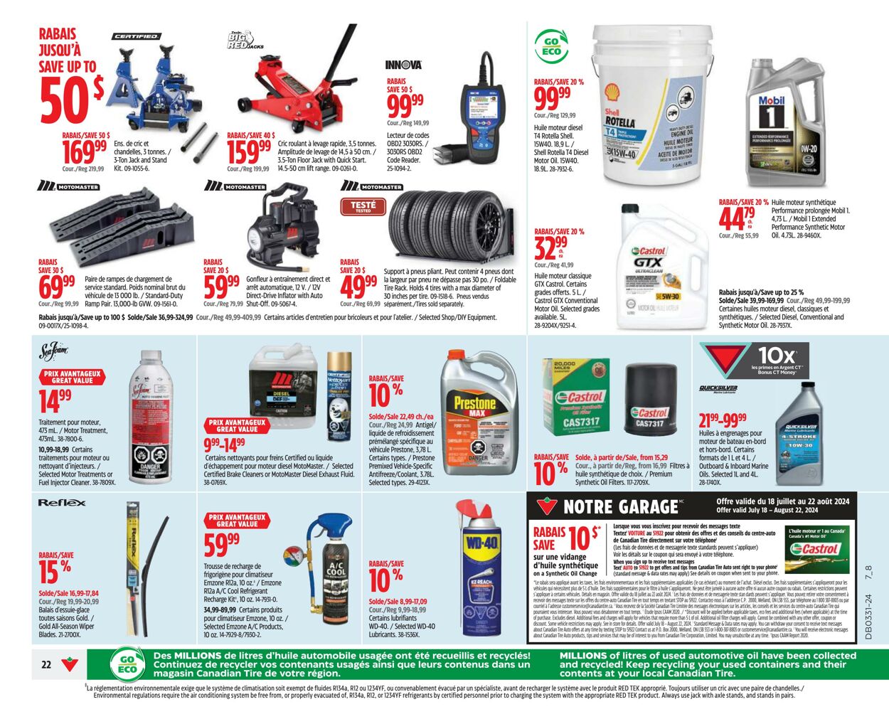 Flyer Canadian Tire 25.07.2024 - 31.07.2024