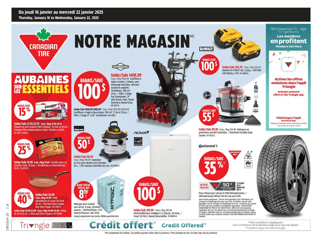 Flyer Canadian Tire - Canadian Tire 16 Jan 2025 - 22 Jan 2025