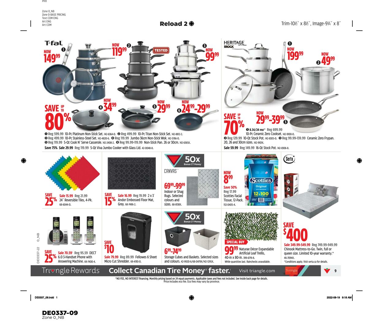 Flyer Canadian Tire 08.09.2022 - 14.09.2022