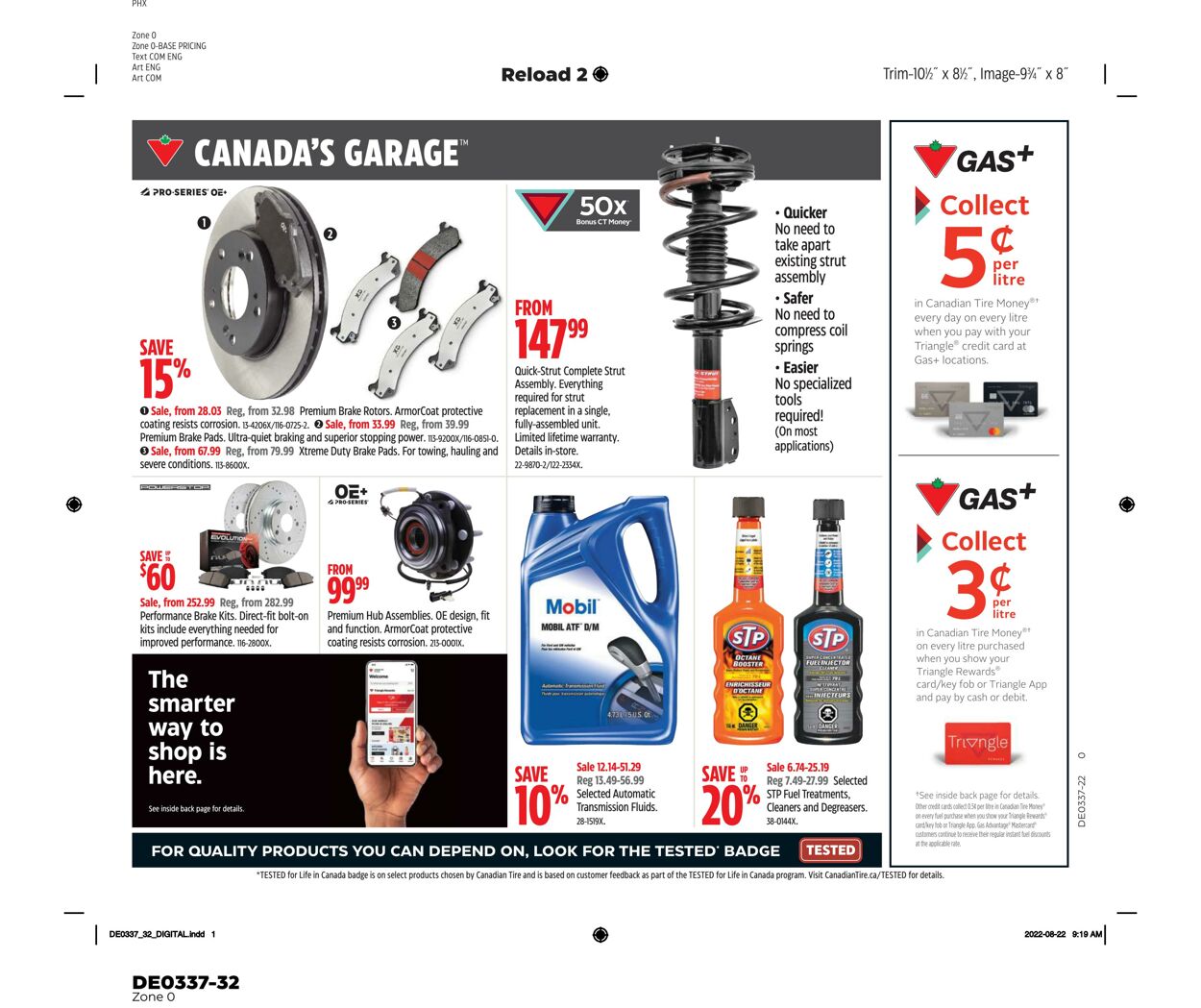Flyer Canadian Tire 08.09.2022 - 14.09.2022