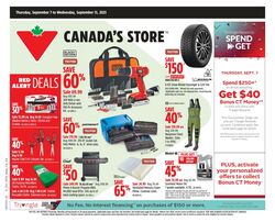 Flyer Canadian Tire 07.09.2023 - 13.09.2023