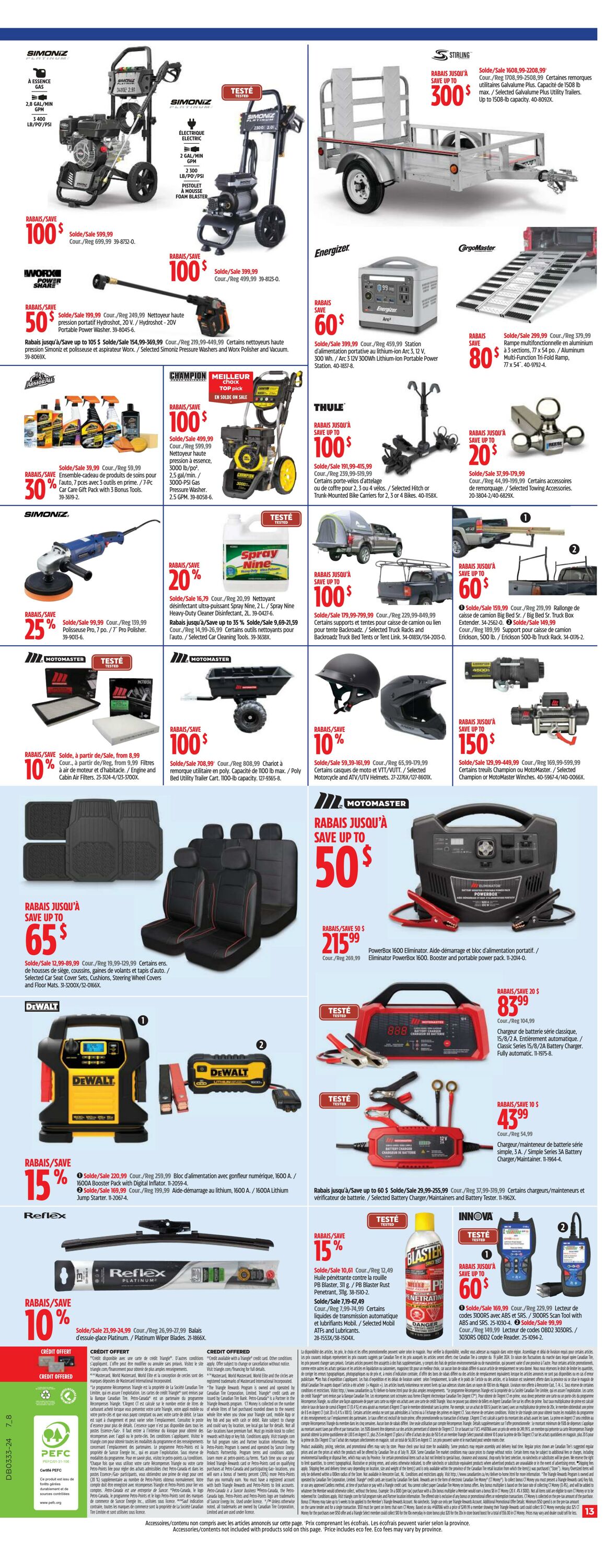 Flyer Canadian Tire 08.08.2024 - 15.08.2024