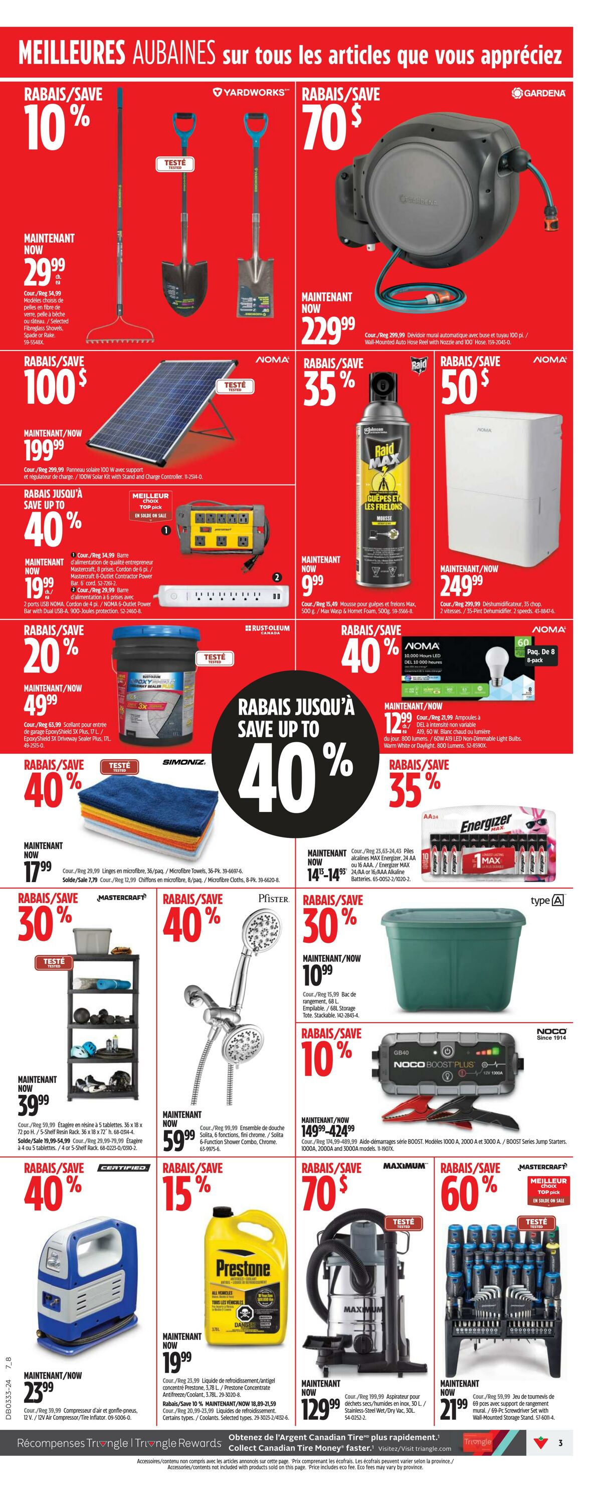 Flyer Canadian Tire 08.08.2024 - 15.08.2024