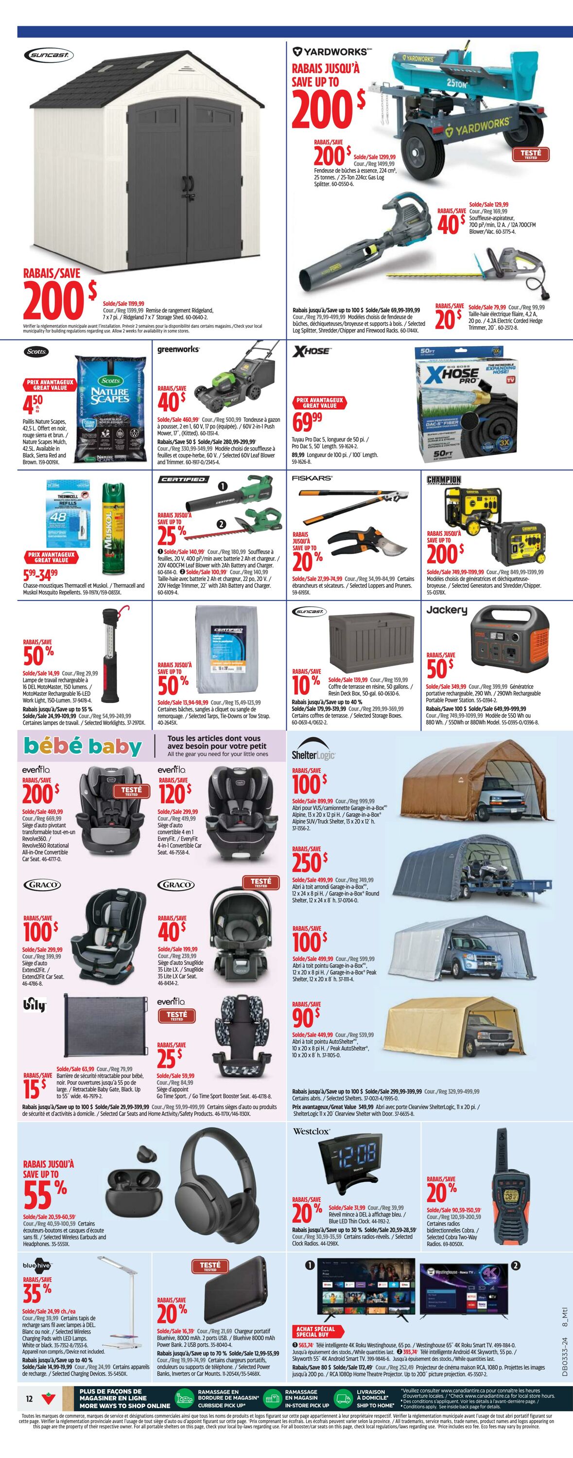 Flyer Canadian Tire 08.08.2024 - 15.08.2024