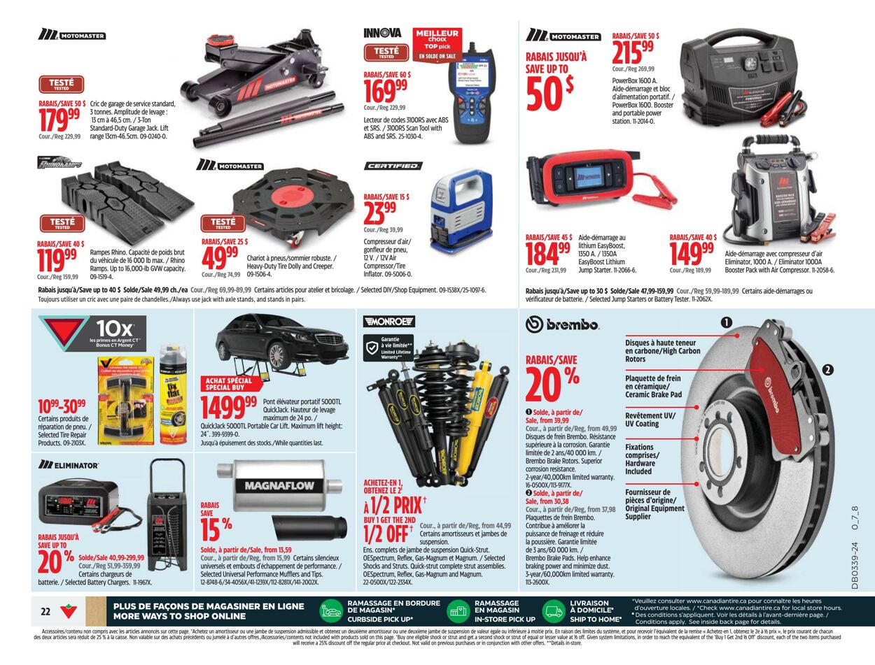 Flyer Canadian Tire 19.09.2024 - 26.09.2024