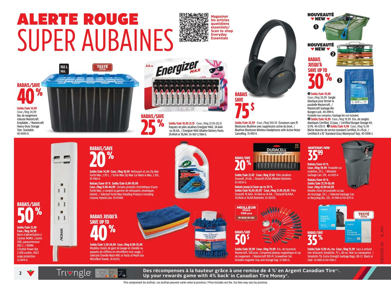 Flyer Canadian Tire 19.09.2024 - 26.09.2024